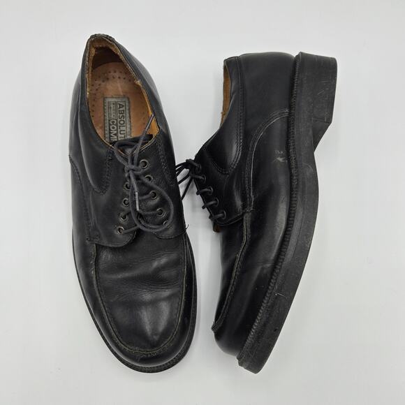 Italian Leather Dress Shoes Men’s 11 Leather Lined Comfort Oxfords Made Italy
